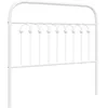Image de vidaXL Tête de lit métal Blanc 100 cm, tête de lit en métal, tête de lit Haute, tête de lit pour lit Simple, tête de lit Blanche, tête de lit Simple