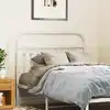 Image de vidaXL Tête de lit de remplacement métal blanc 100 cm