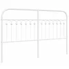Image de vidaXL Tête de lit de Remplacement métal Blanc 150 cm
