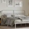 Image de vidaXL Tête de lit de remplacement métal blanc 180 cm