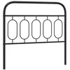 Image de vidaXL Tête de lit métal Noir 100 cm, tête de lit en métal, tête de lit Noire, tête de lit pour lit Simple
