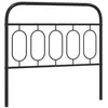 Image de vidaXL Tête de lit métal Noir 107 cm, tête de lit en métal, tête de lit Noire, tête de lit pour lit Simple