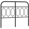 Image de vidaXL Tête de lit métal Noir 120 cm, tête de lit en métal, tête de lit Noire, tête de lit pour lit Double