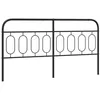 Image de vidaXL Tête de lit métal Noir 160 cm, tête de lit en métal, tête de lit Noire, tête de lit pour lit Double