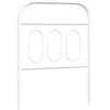 Image de vidaXL Tête de lit de Remplacement métal Blanc 75 cm