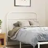 Image de vidaXL Tête de lit de remplacement métal blanc 100 cm