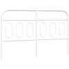 Image de vidaXL Tête de lit de Remplacement métal Blanc 140 cm