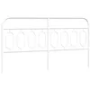Image de vidaXL Tête de lit métal Blanc 183 cm, tête de lit en métal, tête de lit Blanche, tête de lit pour lit Double