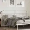 Image de vidaXL Tête de lit de remplacement métal blanc 193 cm