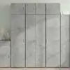 Image de vidaXL Buffet haut gris béton 70x42,5x185 cm bois d'ingénierie