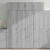 Image de vidaXL Buffet haut sonoma gris 80x42,5x185 cm bois d'ingénierie