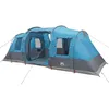 Image de vidaXL Tente de camping tunnel 4 personnes bleu imperméable, tente, abri de camping, abri de jardin, tente de jardin, abri extérieur