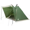 Image de vidaXL Tente familiale tipi 6 Personnes Vert imperméable