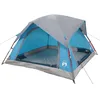 Image de vidaXL Tente de Camping de Cabine 4 Personnes Bleu imperméable