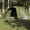 Image de vidaXL Tente familiale à dôme 6 personnes vert olive imperméable