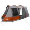 Image de vidaXL Tente de Voiture 2 Personnes Gris et Orange imperméable, Tente, Tente de Jardin, abri d'extérieur, Tente de Camping, abri de Camping