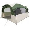 Image de vidaXL Tente familiale Tunnel 6 Personnes Vert imperméable, Tente, Tente de Jardin, abri extérieur, Tente de Camping, abri de Camping, abri de Jardin