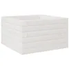 Image de vidaXL Jardinière Blanc 40x40x23 cm Bois de pin Massif, jardinière d'extérieur, bac à Fleurs, boîte à Plantes, jardinière de terrasse