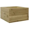 Image de vidaXL Jardinière 40x40x23 cm Bois de pin imprégné, jardinière d'extérieur, bac à Fleurs, boîte à Plantes, jardinière de terrasse, jardinière d'herbes