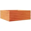 Image de vidaXL Jardinière Cire Marron 60x60x23 cm Bois de pin Massif, jardinière d'extérieur, bac à Fleurs, boîte à Plantes, jardinière de terrasse