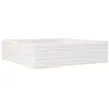 Image de vidaXL Jardinière Blanc 90x90x23 cm Bois de pin Massif, jardinière d'extérieur, bac à Fleurs, boîte à Plantes, jardinière de terrasse