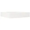 Image de vidaXL Jardinière Blanc 110x110x23 cm Bois de pin Massif, jardinière d'extérieur, bac à Fleurs, boîte à Plantes, jardinière de terrasse