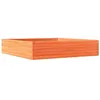 Image de vidaXL Jardinière Cire Marron 110x110x23 cm Bois de pin Massif, jardinière d'extérieur, bac à Fleurs, boîte à Plantes, jardinière de terrasse