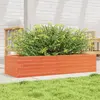 Image de vidaXL Jardinière cire marron 110x40x23 cm bois de pin massif