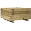 Image de vidaXL Jardinière 50x50x26,5 cm Bois de pin imprégné, jardinière d'extérieur, bac à Fleurs, boîte à Plantes, jardinière de terrasse