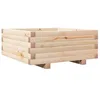 Image de vidaXL Jardinière 60x60x26,5 cm Bois de pin Massif, jardinière d'extérieur, bac à Fleurs, boîte à Plantes, jardinière de terrasse, jardinière d'herbes