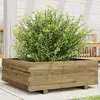 Image de vidaXL Jardinière 70x70x26,5 cm bois de pin imprégné