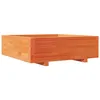 Image de vidaXL Jardinière Cire Marron 80x80x26,5 cm Bois de pin Massif, jardinière d'extérieur, bac à Fleurs, boîte à Plantes, jardinière de terrasse