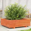 Image de vidaXL Jardinière cire marron 80x80x26,5 cm bois de pin massif