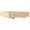 Image de vidaXL Jardinière 100x100x26,5 cm Bois de pin Massif, jardinière d'extérieur, bac à Fleurs, boîte à Plantes, jardinière de terrasse
