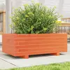 Image de vidaXL Jardinière cire marron 70x40x26,5 cm bois de pin massif