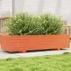 Image de vidaXL Jardinière cire marron 110x40x26,5 cm bois de pin massif