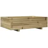 Image de vidaXL Jardinière 90x60x26,5 cm Bois de pin imprégné, jardinière d'extérieur, bac à Fleurs, boîte à Plantes, jardinière de terrasse