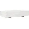 Image de vidaXL Jardinière Blanc 110x60x26,5 cm Bois de pin Massif, jardinière d'extérieur, bac à Fleurs, boîte à Plantes, jardinière de terrasse