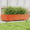 Image de vidaXL Jardinière cire marron 110x60x26,5 cm bois de pin massif