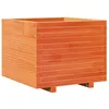 Image de vidaXL Jardinière Cire Marron 60x60x49,5 cm Bois de pin Massif, jardinière d'extérieur, bac à Fleurs, boîte à Plantes, jardinière de terrasse