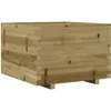 Image de vidaXL Jardinière 70x70x49,5 cm Bois de pin imprégné, jardinière d'extérieur, bac à Fleurs, boîte à Plantes, jardinière de terrasse