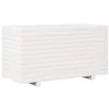 Image de vidaXL Jardinière Blanc 90x40x49,5 cm Bois de pin Massif, jardinière d'extérieur, bac à Fleurs, boîte à Plantes, jardinière de terrasse