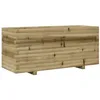 Image de vidaXL Jardinière 110x40x49,5 cm Bois de pin imprégné, jardinière d'extérieur, bac à Fleurs, boîte à Plantes, jardinière de terrasse