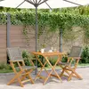 Image de vidaXL Ensemble de bistro 3 pcs gris résine tressée et bois massif