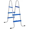 Image de vidaXL Échelle de Piscine pour Piscine Hors Sol 84 cm Acier Plastique, échelle pour Une Piscine, échelle de Piscine Hors Sol, échelle dans Piscine