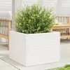 Image de vidaXL Jardinière blanc 60x60x46 cm bois de pin massif