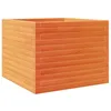 Image de vidaXL Jardinière Cire Marron 60x60x46 cm Bois de pin Massif, jardinière d'extérieur, bac à Fleurs, boîte à Plantes, jardinière de terrasse