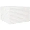 Image de vidaXL Jardinière Blanc 70x70x46 cm Bois de pin Massif, jardinière d'extérieur, bac à Fleurs, boîte à Plantes, jardinière de terrasse