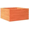Image de vidaXL Jardinière Cire Marron 90x90x46 cm Bois de pin Massif, jardinière d'extérieur, bac à Fleurs, boîte à Plantes, jardinière de terrasse