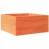 Image de vidaXL Jardinière Cire Marron 100x100x46 cm Bois de pin Massif, jardinière d'extérieur, bac à Fleurs, boîte à Plantes, jardinière de terrasse